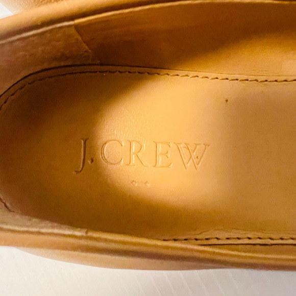 J Crew Ballet Flats Womens 7 Nude Brown Leather Cece Leather Shoes Core - Picture 11 of 13